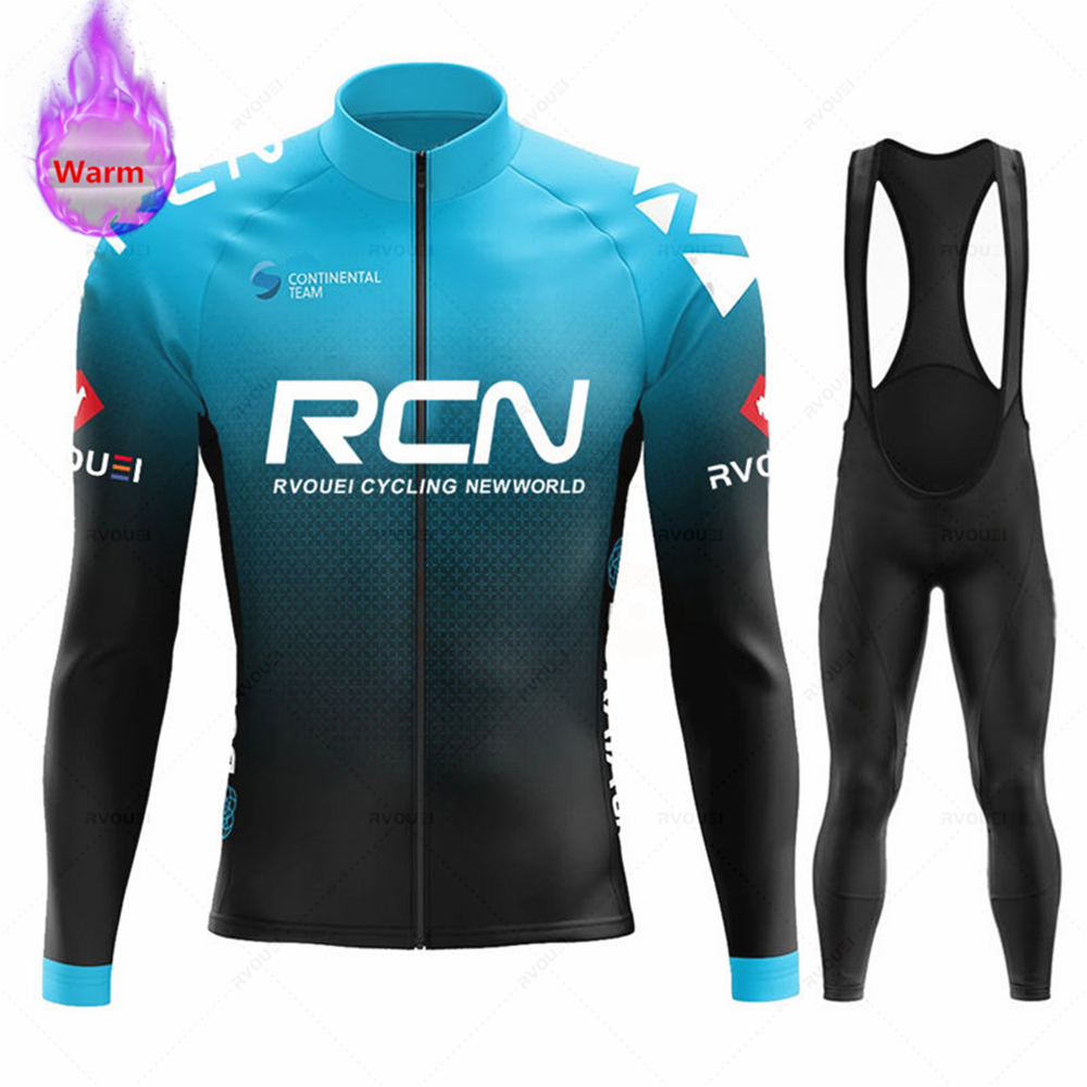 Rvouei 팀 겨울 열 플리스 사이클링 저지 세트 새 - Cycling Gear Brands 리뷰 및 가격